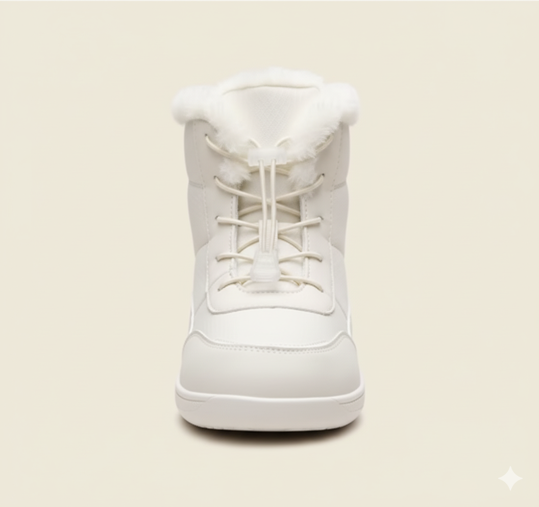 Senda NorthStep: botas barefoot de invierno para mujer. Calidez, puntera ancha y suela flexible. Camina libre y cómoda en los días fríos.