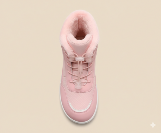 Senda NorthStep: botas barefoot de invierno para mujer. Calidez, puntera ancha y suela flexible. Camina libre y cómoda en los días fríos.