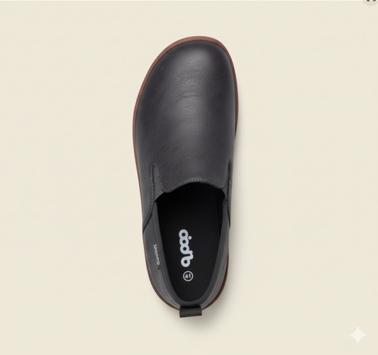 Senda UrbanLoafer: mocasines barefoot de cuero para hombre. Ligeros, flexibles y sin cordones. Estilo casual con libertad y comodidad natural.