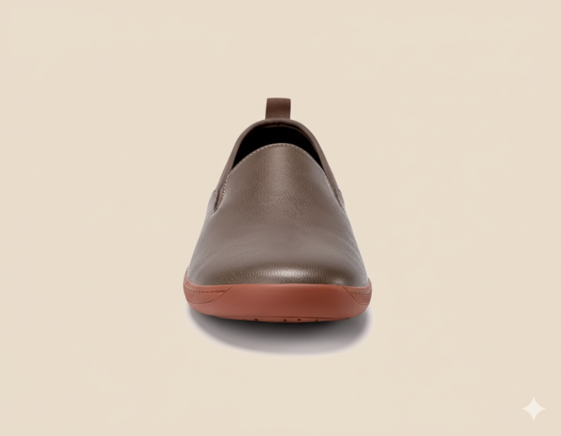 Senda UrbanLoafer: mocasines barefoot de cuero para hombre. Ligeros, flexibles y sin cordones. Estilo casual con libertad y comodidad natural.
