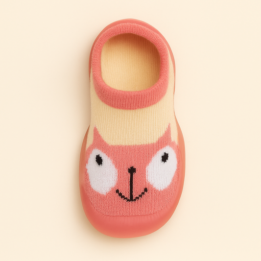 Senda MiniWild: zapatos barefoot para bebés con suela EVA antideslizante y estampados de animales. Comodidad y libertad en cada paso.