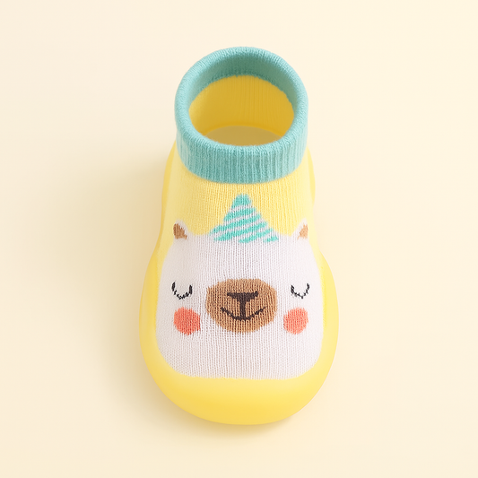 Senda MiniWild: zapatos barefoot para bebés con suela EVA antideslizante y estampados de animales. Comodidad y libertad en cada paso.