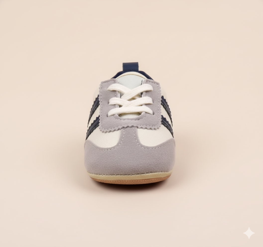 Senda Paso Libre: zapatos barefoot para niños de 0 a 2 años. Suela flexible, puntera ancha y cuero PU transpirable. Libertad en cada paso.