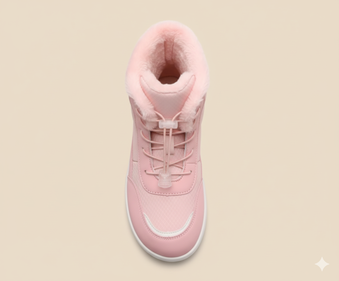 Senda NorthStep: botas barefoot de invierno para mujer. Calidez, puntera ancha y suela flexible. Camina libre y cómoda en los días fríos.