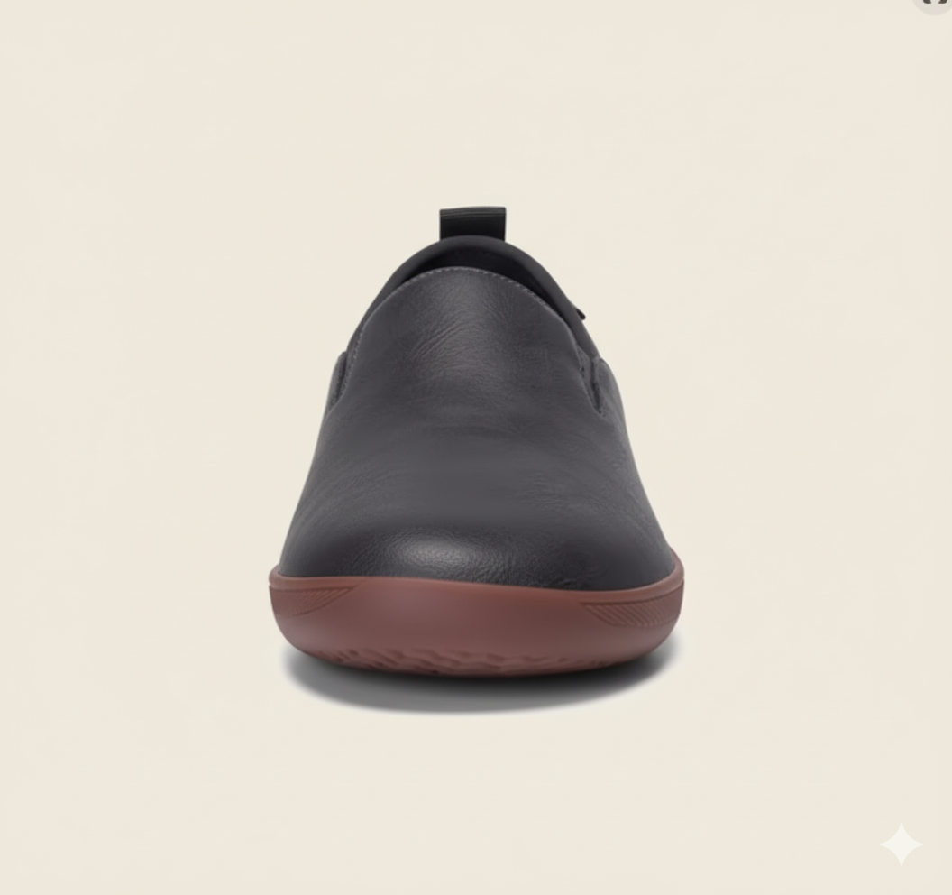 Senda UrbanLoafer: mocasines barefoot de cuero para hombre. Ligeros, flexibles y sin cordones. Estilo casual con libertad y comodidad natural.