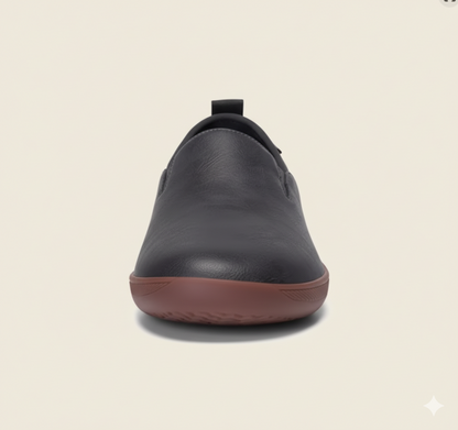Senda UrbanLoafer: mocasines barefoot de cuero para hombre. Ligeros, flexibles y sin cordones. Estilo casual con libertad y comodidad natural.