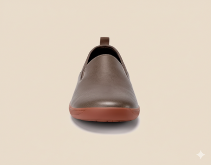 Senda UrbanLoafer: mocasines barefoot de cuero para hombre. Ligeros, flexibles y sin cordones. Estilo casual con libertad y comodidad natural.