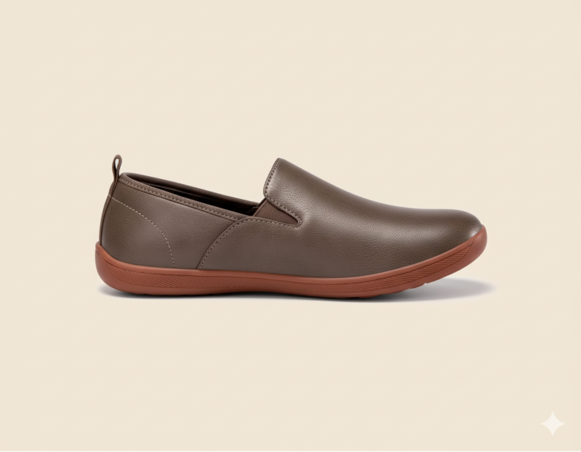 Senda UrbanLoafer: mocasines barefoot de cuero para hombre. Ligeros, flexibles y sin cordones. Estilo casual con libertad y comodidad natural.