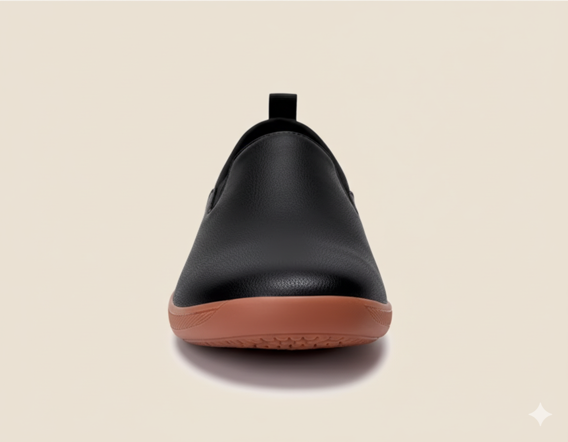 Senda UrbanLoafer: mocasines barefoot de cuero para hombre. Ligeros, flexibles y sin cordones. Estilo casual con libertad y comodidad natural.