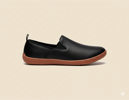 Senda UrbanLoafer: mocasines barefoot de cuero para hombre. Ligeros, flexibles y sin cordones. Estilo casual con libertad y comodidad natural.