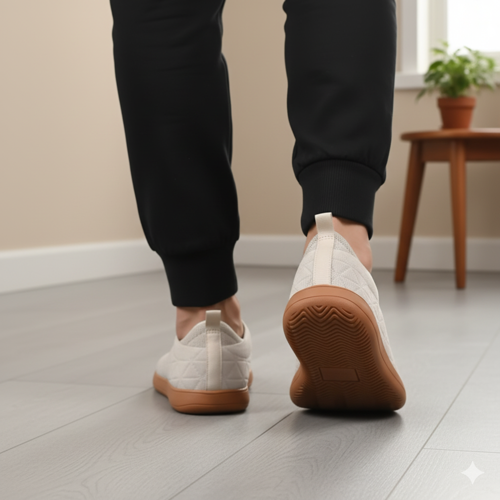 Senda LibreHome: zapatillas barefoot unisex de microfibra. Flexibles, ligeras y transpirables, ideales para casa u oficina. Libertad en cada paso