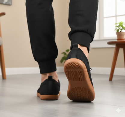 Senda LibreHome: zapatillas barefoot unisex de microfibra. Flexibles, ligeras y transpirables, ideales para casa u oficina. Libertad en cada paso