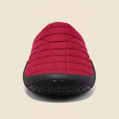 Senda WarmStep: zapatillas barefoot unisex para casa. Calidez, suavidad y libertad con suela flexible de EVA y felpa corta transpirable.