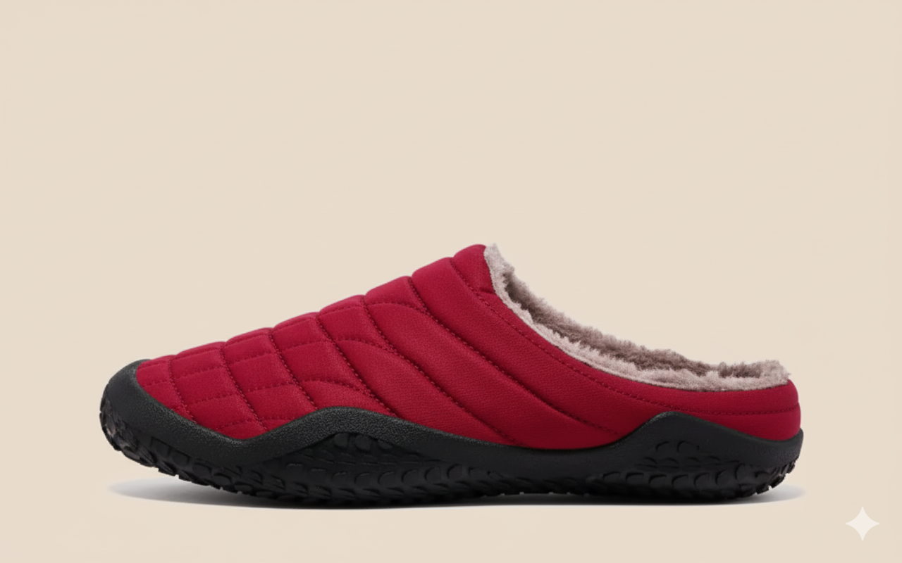 Senda WarmStep: zapatillas barefoot unisex para casa. Calidez, suavidad y libertad con suela flexible de EVA y felpa corta transpirable.