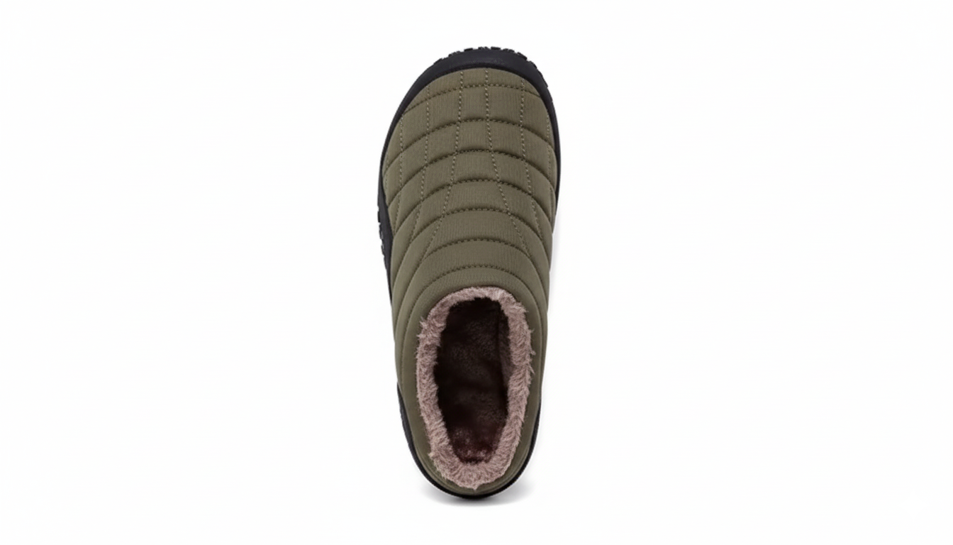 Senda WarmStep: zapatillas barefoot unisex para casa. Calidez, suavidad y libertad con suela flexible de EVA y felpa corta transpirable.
