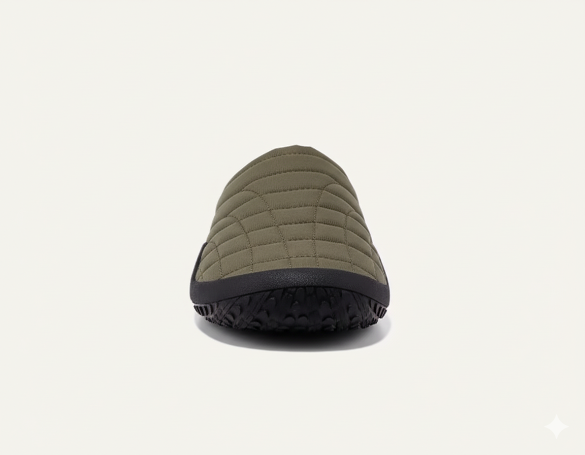 Senda WarmStep: zapatillas barefoot unisex para casa. Calidez, suavidad y libertad con suela flexible de EVA y felpa corta transpirable.