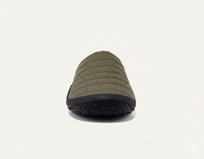 Senda WarmStep: zapatillas barefoot unisex para casa. Calidez, suavidad y libertad con suela flexible de EVA y felpa corta transpirable.