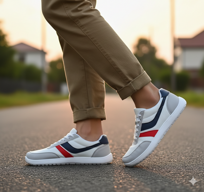 Senda FlowStep: zapatos barefoot de malla transpirable y suela EVA. Ligeros, flexibles y cómodos para uso diario. Libertad natural en cada paso.