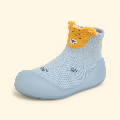 Senda MiniWild: zapatos barefoot para bebés con suela EVA antideslizante y estampados de animales. Comodidad y libertad en cada paso.