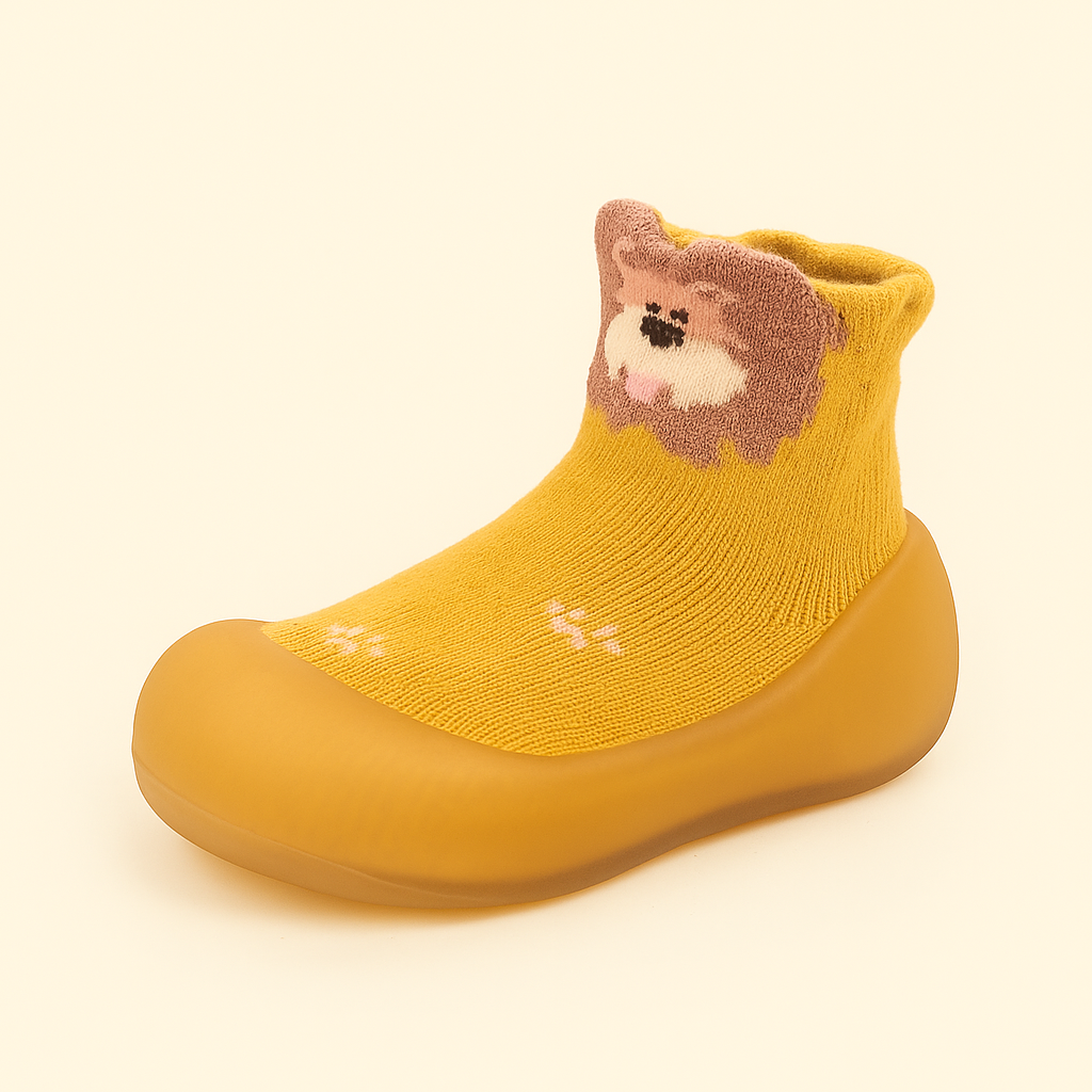 Senda MiniWild: zapatos barefoot para bebés con suela EVA antideslizante y estampados de animales. Comodidad y libertad en cada paso.