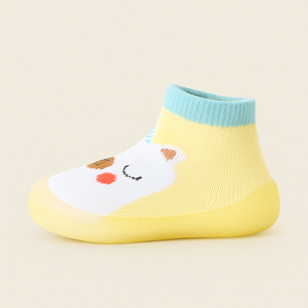 Senda MiniWild: zapatos barefoot para bebés con suela EVA antideslizante y estampados de animales. Comodidad y libertad en cada paso.