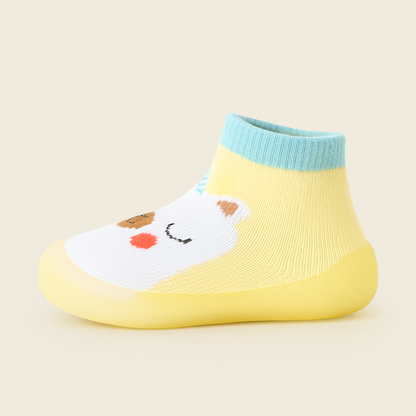 Senda MiniWild: zapatos barefoot para bebés con suela EVA antideslizante y estampados de animales. Comodidad y libertad en cada paso.