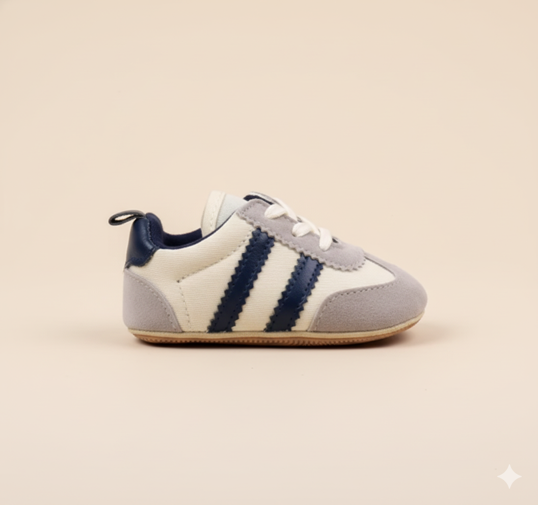 Senda Paso Libre: zapatos barefoot para niños de 0 a 2 años. Suela flexible, puntera ancha y cuero PU transpirable. Libertad en cada paso.