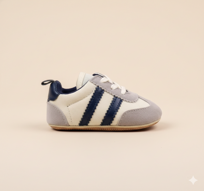 Senda Paso Libre: zapatos barefoot para niños de 0 a 2 años. Suela flexible, puntera ancha y cuero PU transpirable. Libertad en cada paso.