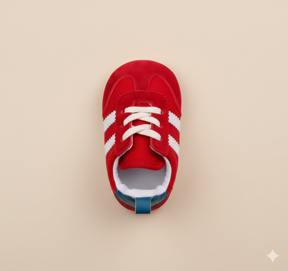 Senda Paso Libre: zapatos barefoot para niños de 0 a 2 años. Suela flexible, puntera ancha y cuero PU transpirable. Libertad en cada paso.