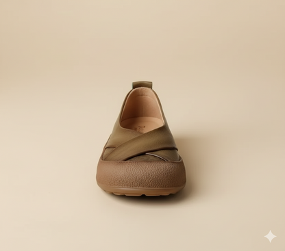 Senda RetroSoul: zapatos barefoot artesanales de cuero. Suela gruesa, estilo vintage y comodidad natural para combinar con vaqueros.