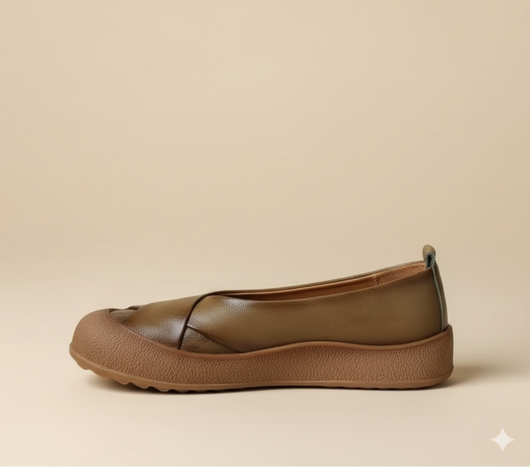 Senda RetroSoul: zapatos barefoot artesanales de cuero. Suela gruesa, estilo vintage y comodidad natural para combinar con vaqueros.