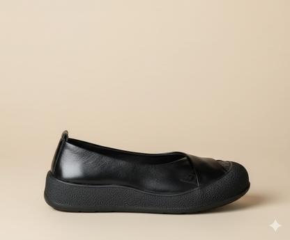 Senda RetroSoul: zapatos barefoot artesanales de cuero. Suela gruesa, estilo vintage y comodidad natural para combinar con vaqueros.