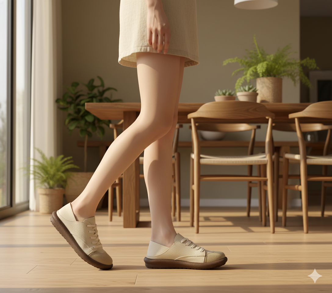 Senda SoftLine: zapatos barefoot planos de PU cuero. Suaves, flexibles y elegantes para mujer. Comodidad natural para tu día a día.